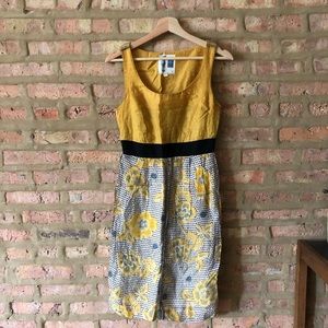Anthropologie Floral A-Line Dress